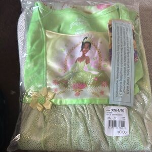 Disney Tiana Green and Gold Dress
